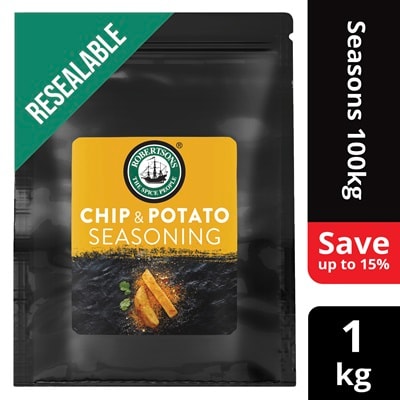 Robertsons Chip & Potato Seasoning (Pouch) - 1 Kg - Robertsons Chip & Potato Seasoning delivers on flavour and colour.